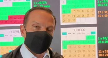 Doria afirma que toda a população adulta de SP será vacinada contra Covid-19 até o final de outubro; veja calendário
