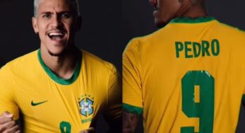 Pedro, do Flamengo, celebra convocação para a seleção brasileira