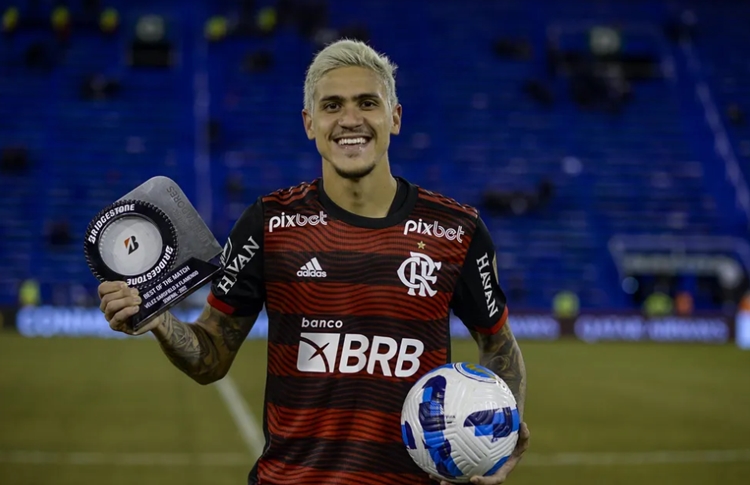 Pedro foi escolhido o melhor jogador da partida - Foto: Foto: Marcelo Cortes / Flamengo