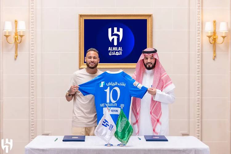 Time da Arábia Saudita anuncia contratação de Neymar